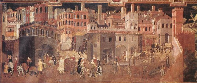 Ambroggio  Lorenzetti,  Effects  of  good  government